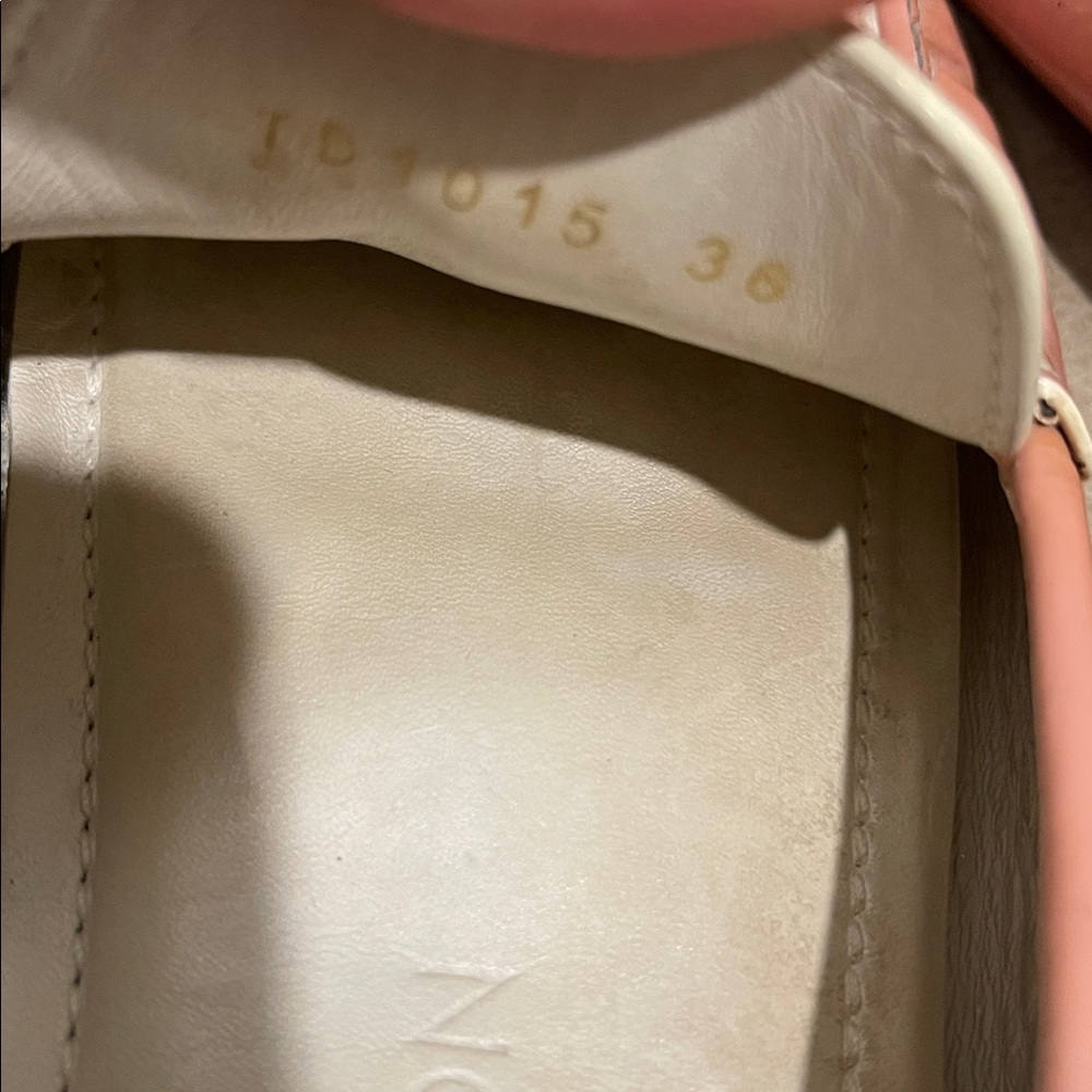 Louis Vuitton Pink Patent Leather Loafers with Gold Hardware - Picture 8 of 8